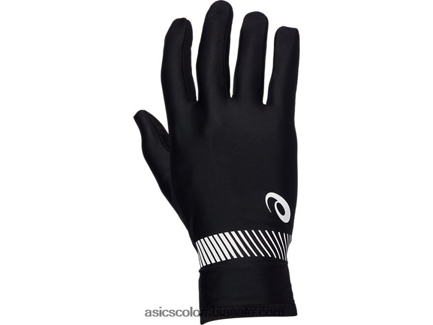 Asics guantes para correr negro/blanco brillante 20X82N972