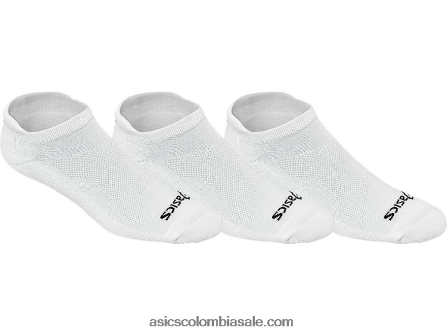 Asics cojín de corte bajo (paquete de 3) blanco 20X82N576