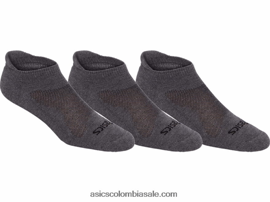 Asics cojín de corte bajo (paquete de 3) brezo gris 20X82N577