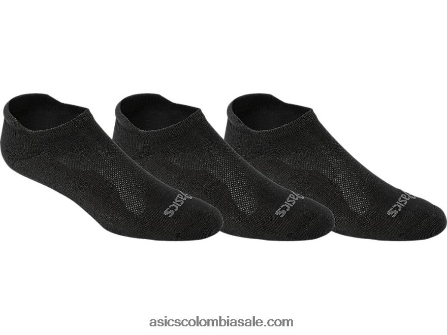 Asics cojín de corte bajo (paquete de 3) negro 20X82N575