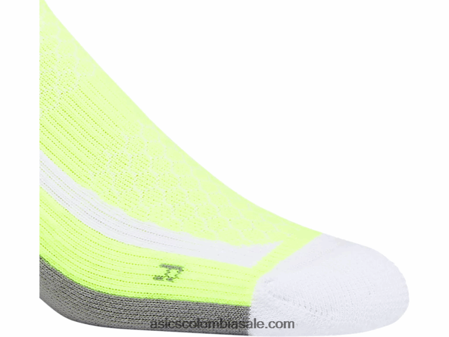 Asics nimbus más pestaña única blanco brillante/amarillo de seguridad 20X82N1844