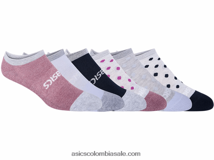 Asics paquete de 6 calcetines acelerados para mujer surtido azul/morado 20X82N3455