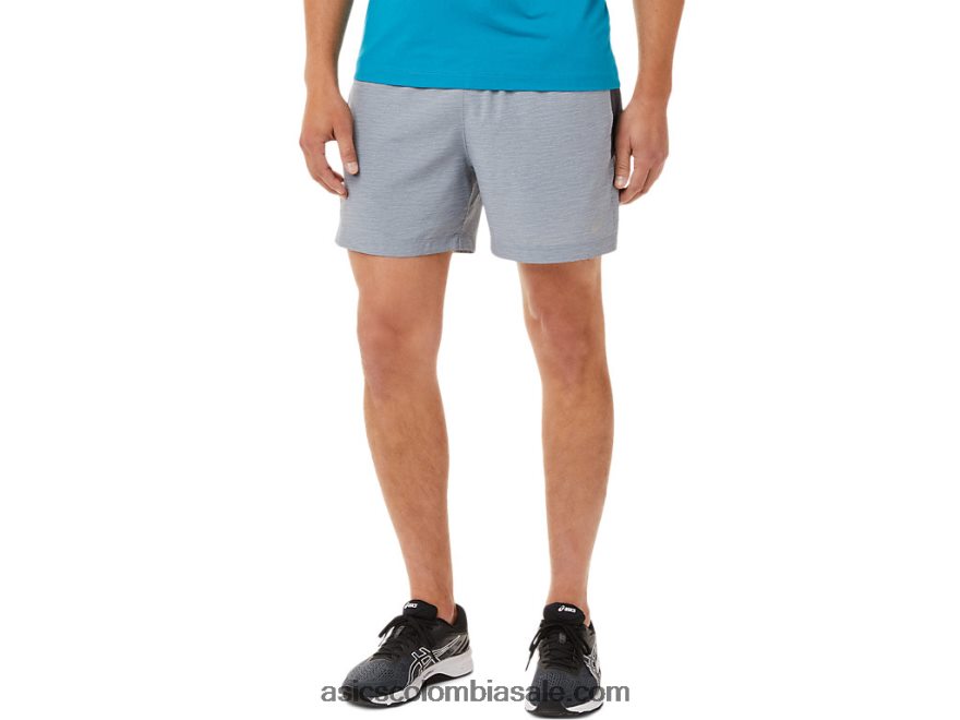hombres Asics 5in pr lyte corto estampado de sheet rock spacedye/gris 20X82N2038