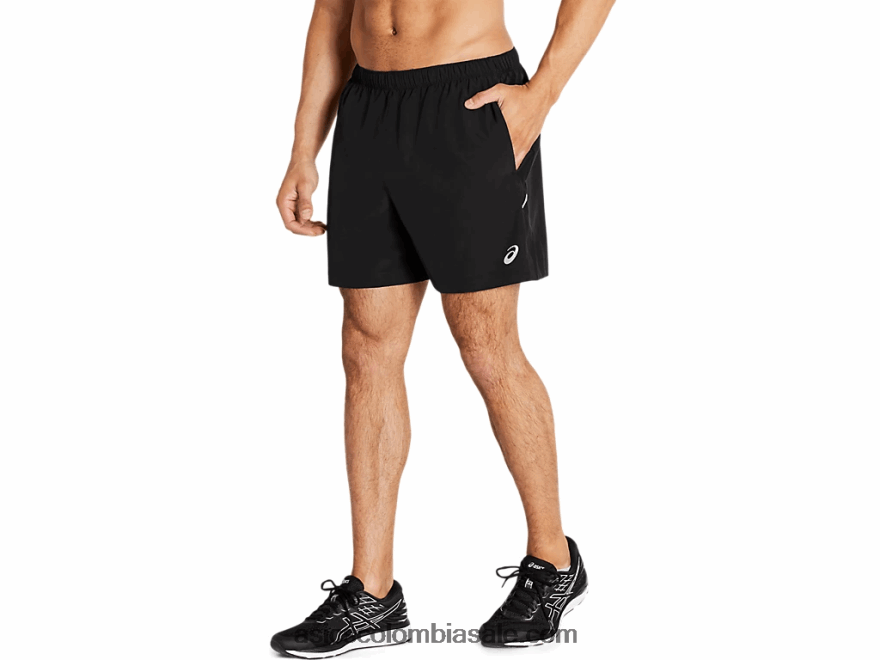 hombres Asics 5in pr lyte corto rendimiento negro 20X82N2059