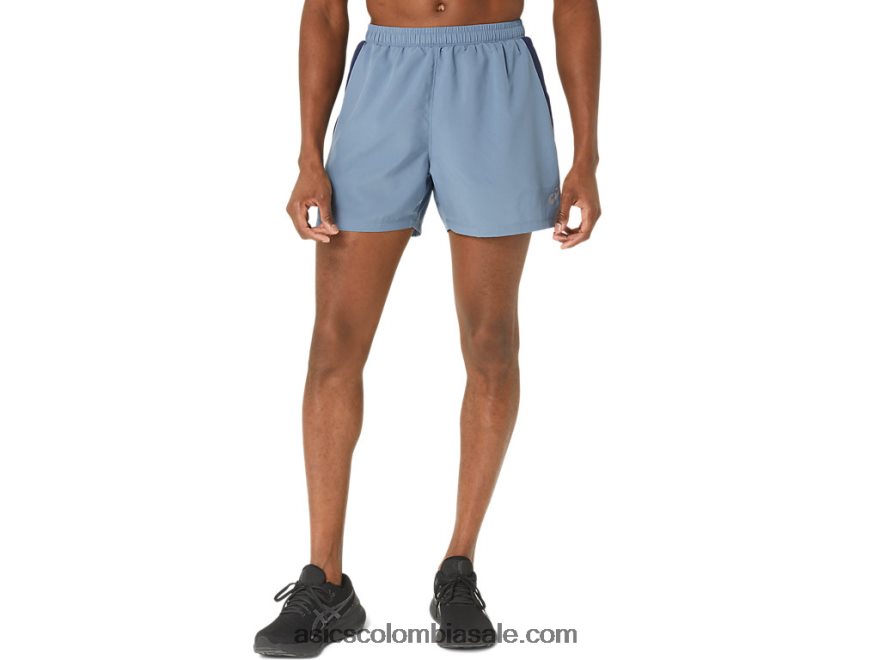 hombres Asics 5in pr lyte short 2.0 azul acero 20X82N33
