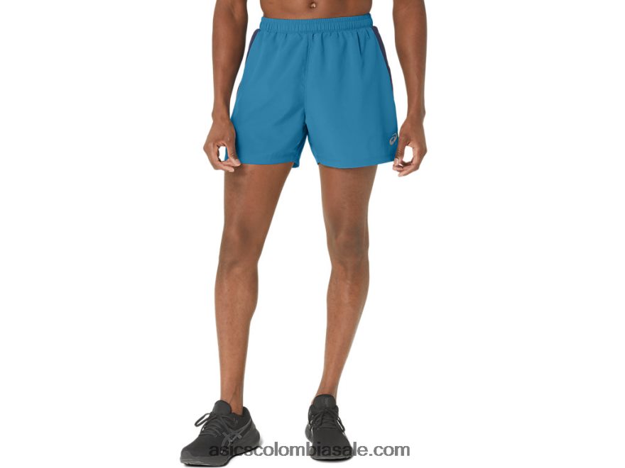 hombres Asics 5in pr lyte short 2.0 isla azul 20X82N290