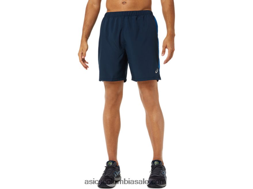 hombres Asics 7 en corto listo para usar unidad de azul francés/lago 20X82N1395