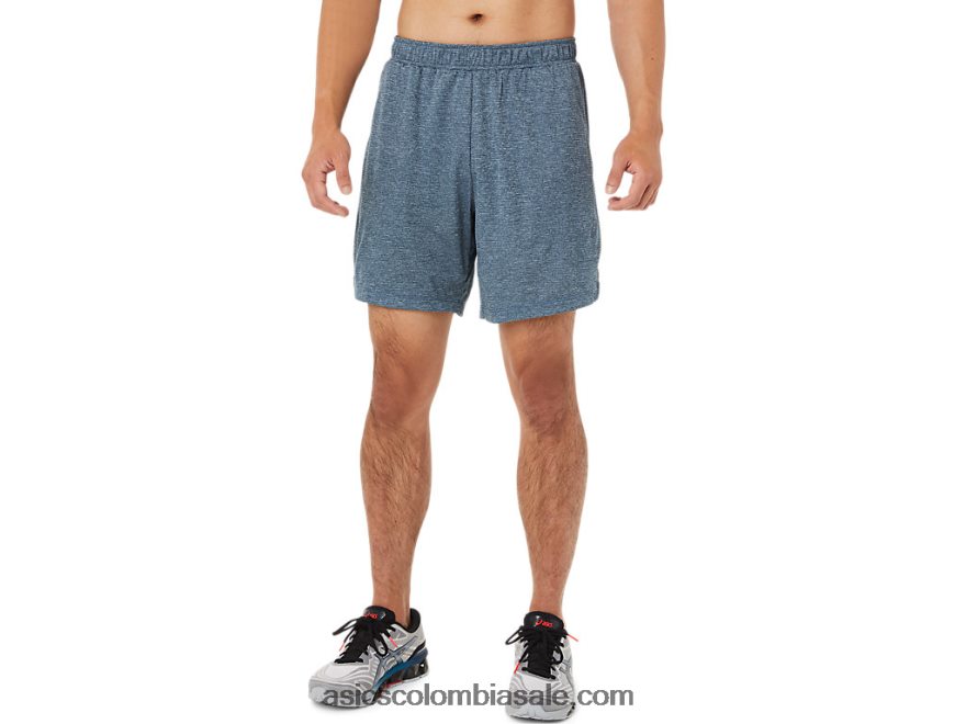 hombres Asics 7 en pantalones cortos brezo de yeso 20X82N1439