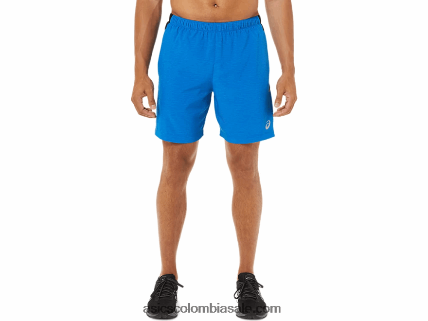 hombres Asics 7in pr lyte corto tinte espacial azul eléctrico 20X82N1809