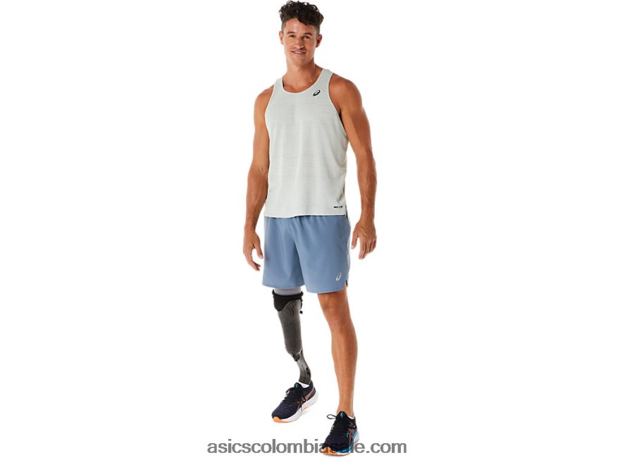hombres Asics carretera 7 en resumen azul acero 20X82N32