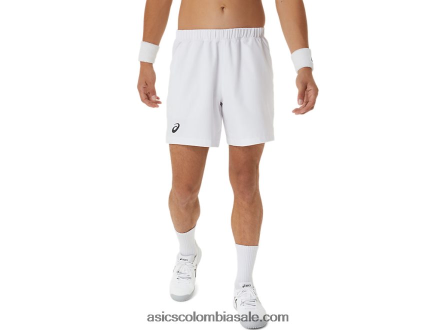 hombres Asics corte 7 en resumen blanco brillante 20X82N394