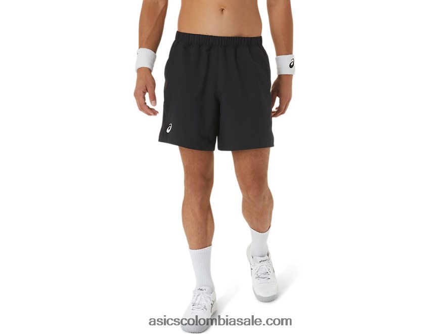 hombres Asics corte 7 en resumen rendimiento negro 20X82N409