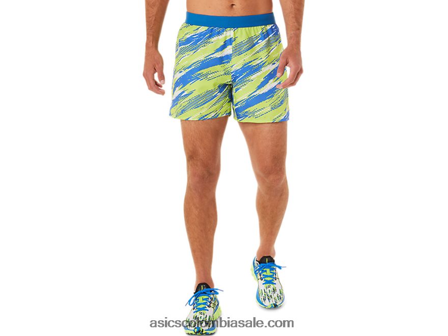 hombres Asics inyección de color corto peligro verde 20X82N1425