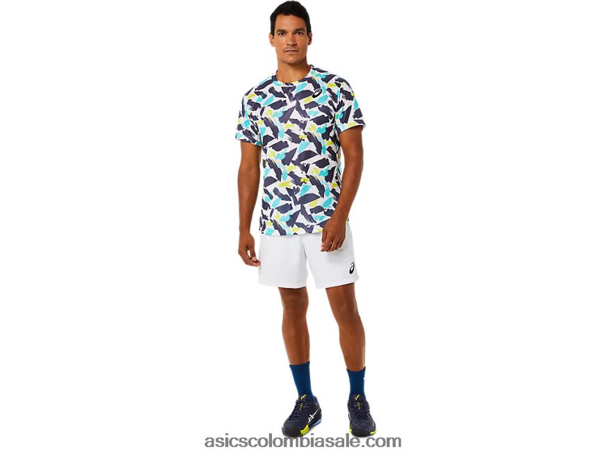 hombres Asics partido 7 en resumen blanco brillante 20X82N1497