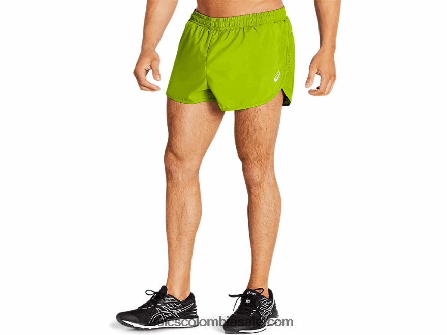 hombres Asics partido corto cáscara de limón 20X82N1707