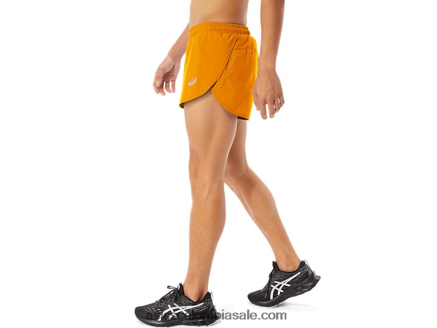 hombres Asics partido corto ámbar 20X82N1069
