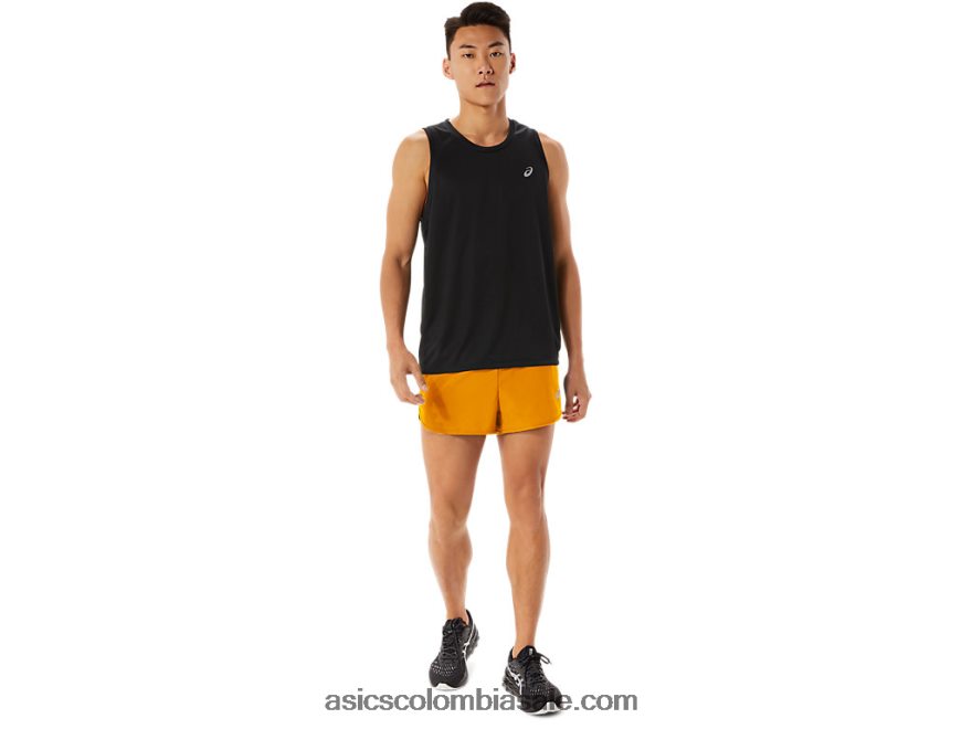 hombres Asics partido corto ámbar 20X82N1069
