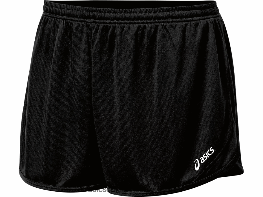 hombres Asics rival ii 1/2 partido corto negro 20X82N315