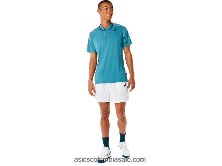 hombres Asics camisa polo pino brumoso 20X82N1117