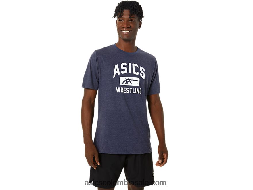 hombres Asics camiseta con gráfico de lucha libre unisex brezo chaquetón 20X82N826