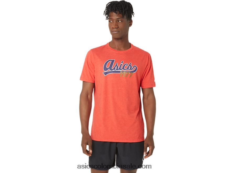 hombres Asics camiseta de béisbol unisex 77 brezo rojo clásico 20X82N99