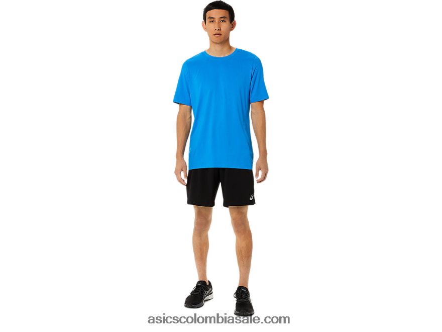 hombres Asics camiseta de manga corta hthr tech brezo azul eléctrico 20X82N1710