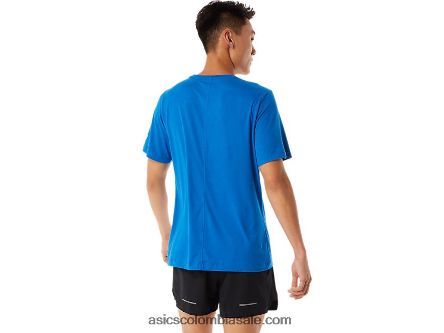 hombres Asics camiseta de manga corta hthr tech brezo azul francés 20X82N1361