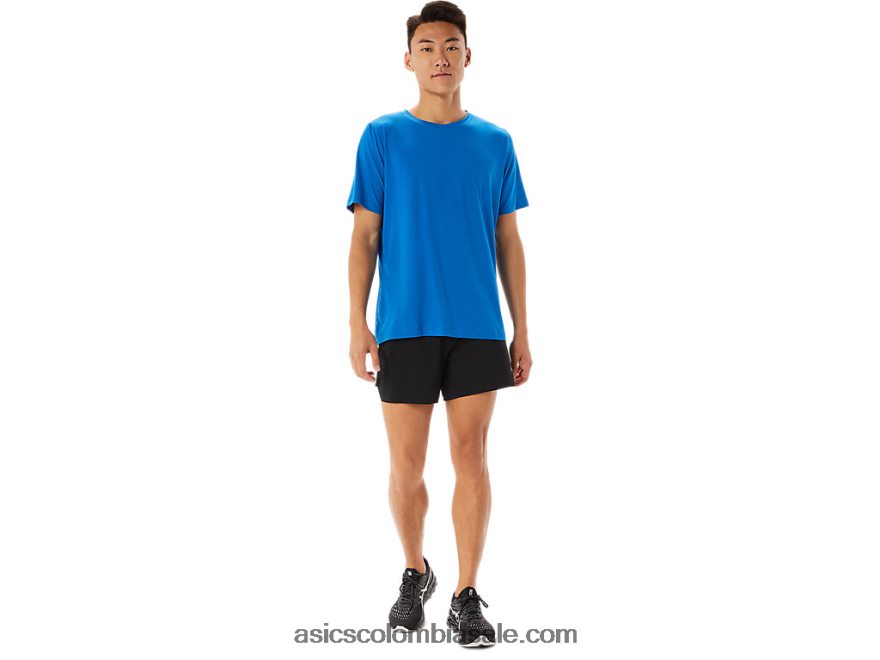 hombres Asics camiseta de manga corta hthr tech brezo azul francés 20X82N1361