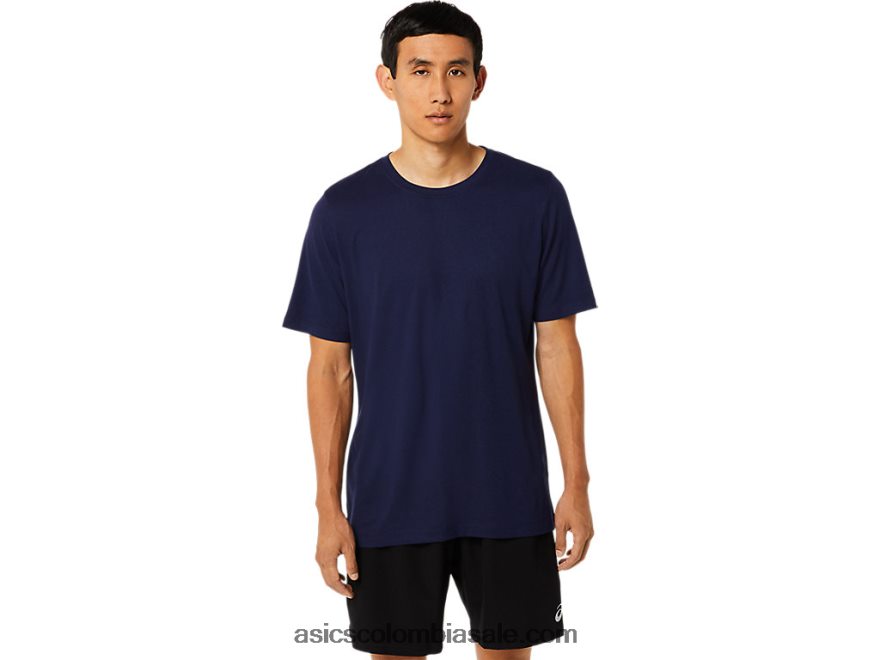 hombres Asics camiseta de manga corta hthr tech brezo chaquetón 20X82N1811