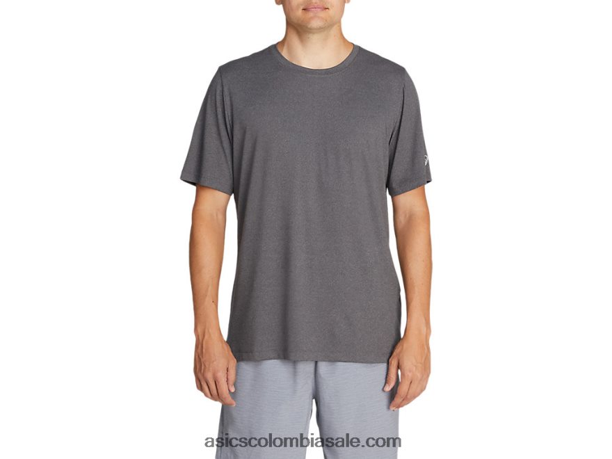 hombres Asics camiseta de manga corta hthr tech brezo gris oscuro 20X82N2033