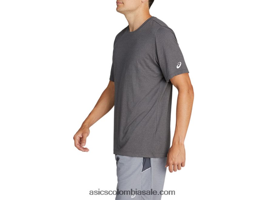 hombres Asics camiseta de manga corta hthr tech brezo gris oscuro 20X82N2033