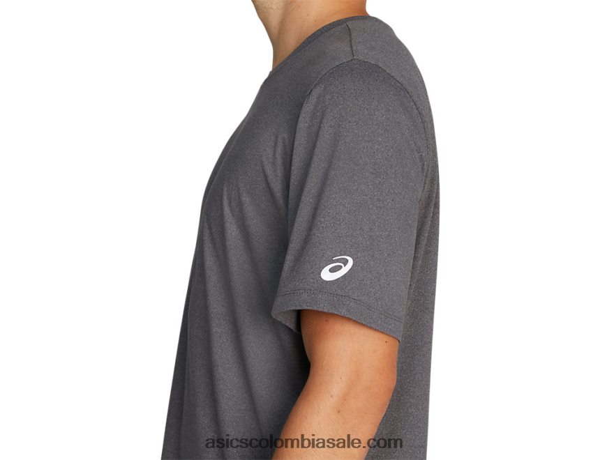 hombres Asics camiseta de manga corta hthr tech brezo gris oscuro 20X82N2033