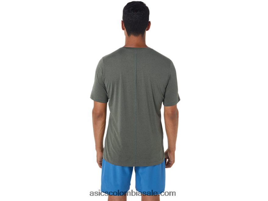 hombres Asics camiseta de manga corta hthr tech manto verde brezo 20X82N1049