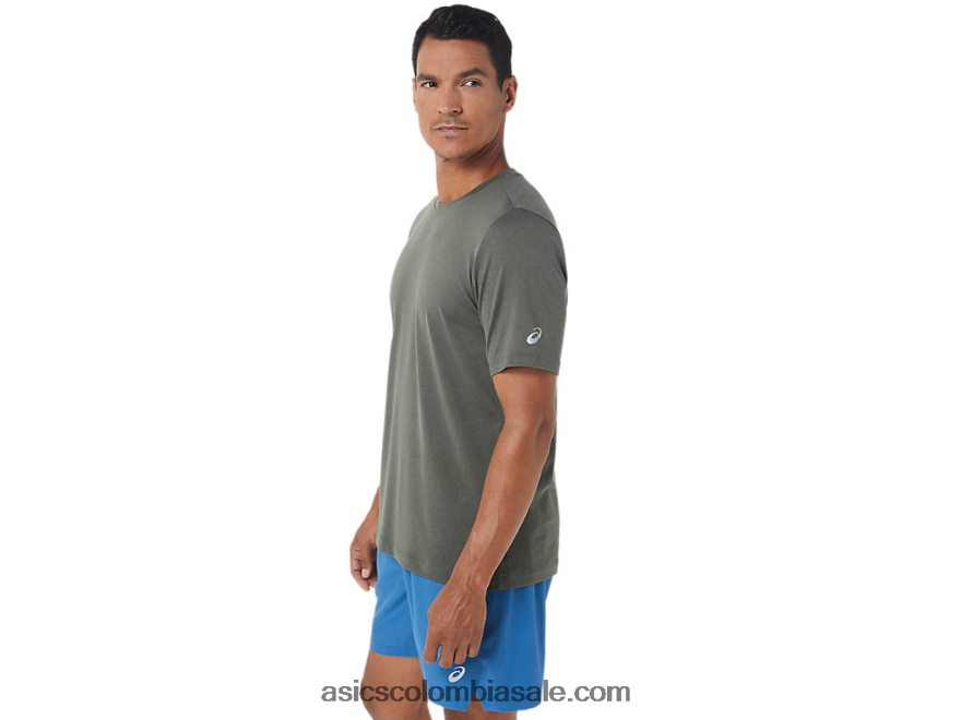 hombres Asics camiseta de manga corta hthr tech manto verde brezo 20X82N1049
