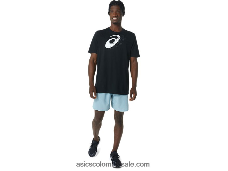 hombres Asics camiseta de murciélagos de halloween rendimiento negro 20X82N861
