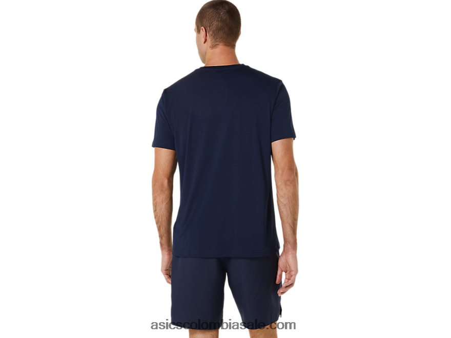 hombres Asics camiseta gráfica con zapatos de salón medianoche 20X82N520