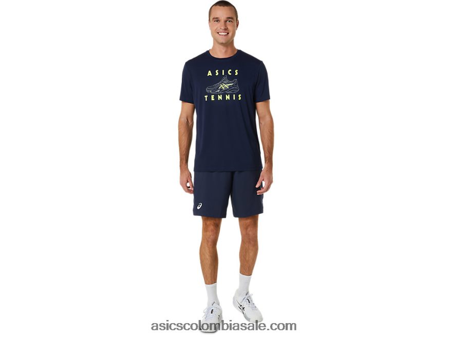hombres Asics camiseta gráfica con zapatos de salón medianoche 20X82N520