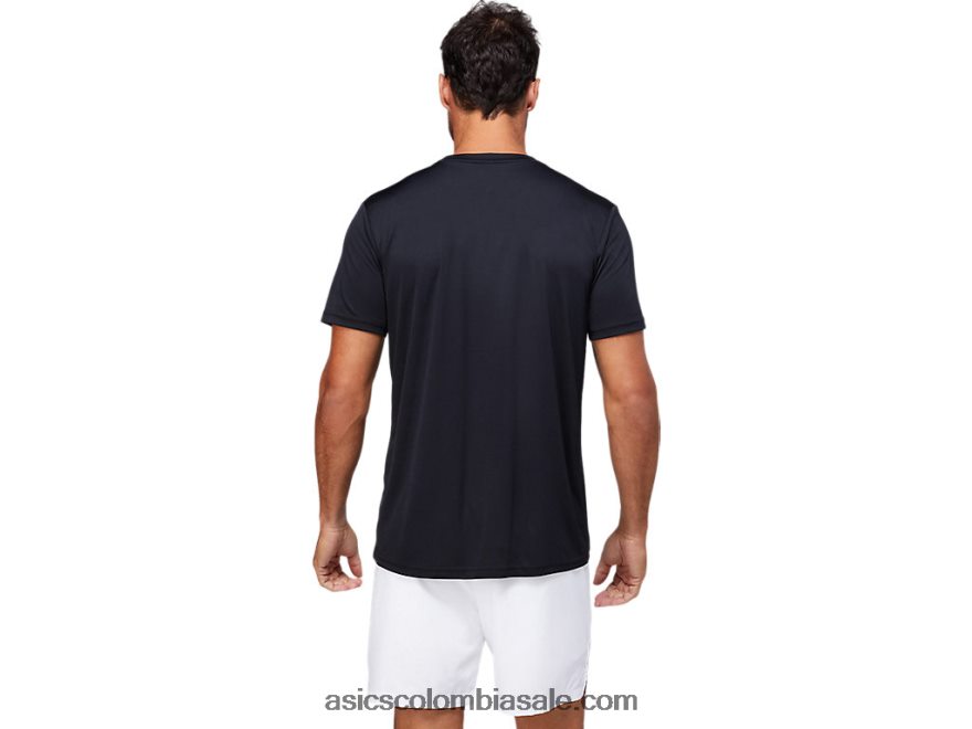 hombres Asics camiseta gráfica rendimiento negro 20X82N1791