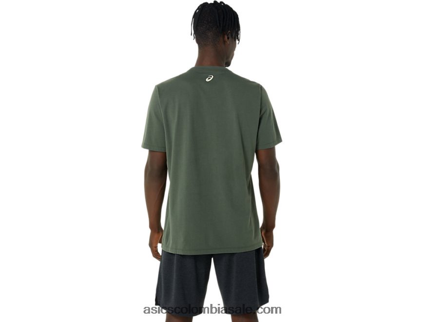 hombres Asics camiseta herencia 1977 lienzo de oliva 20X82N875