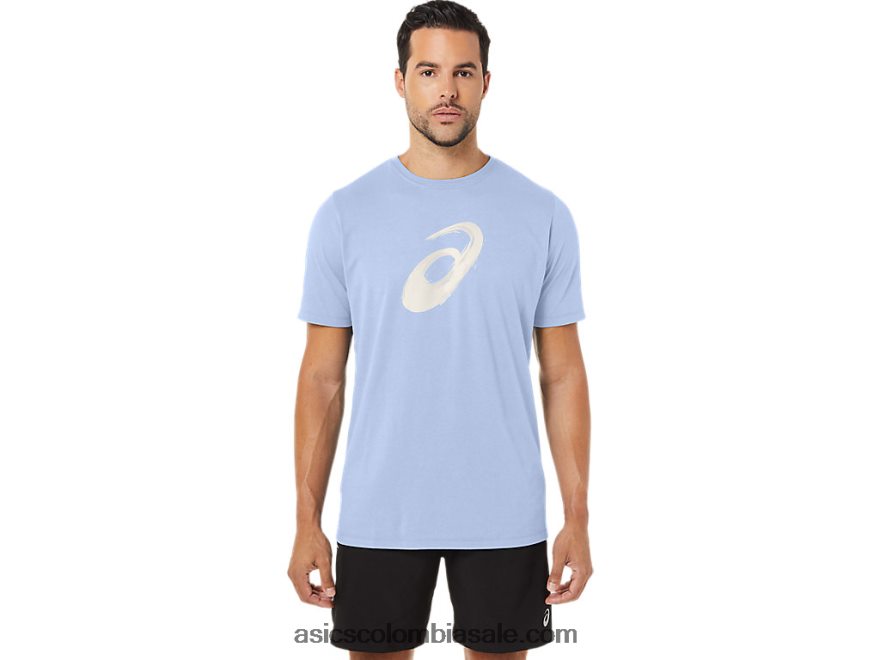 hombres Asics camiseta manga corta pincel cielo suave 20X82N161