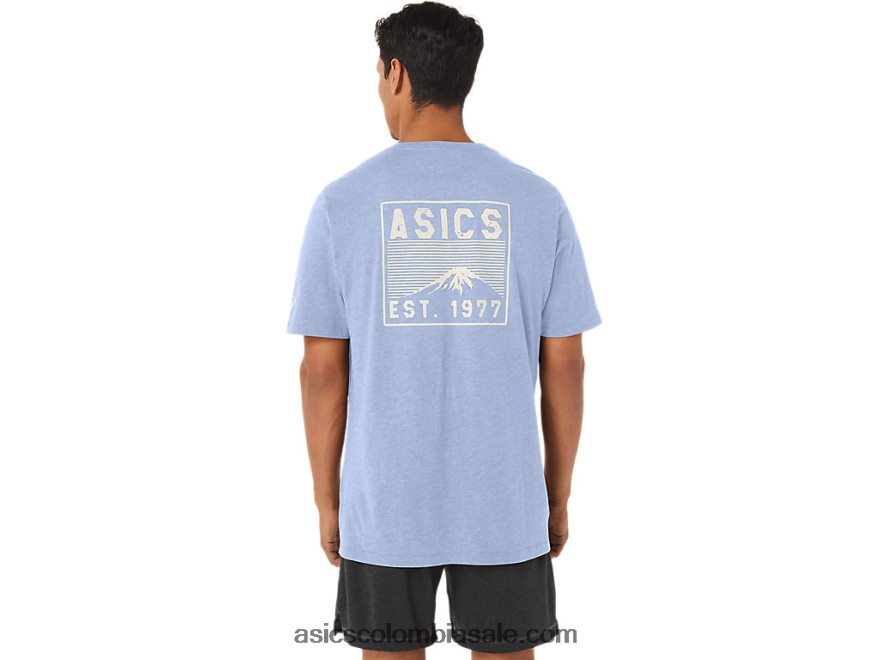 hombres Asics fuji 1977 camiseta cielo suave 20X82N26