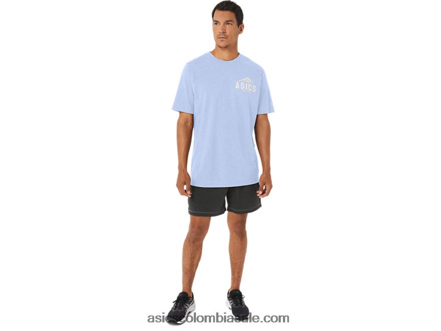 hombres Asics fuji 1977 camiseta cielo suave 20X82N26