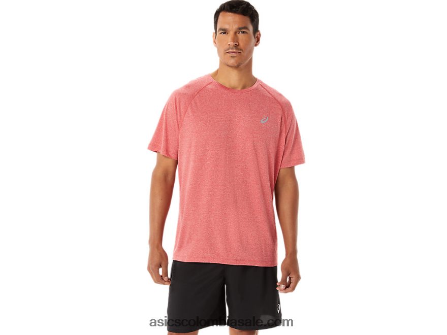 hombres Asics manga corta de lyte lista para usar brezo rojo clásico 20X82N1410
