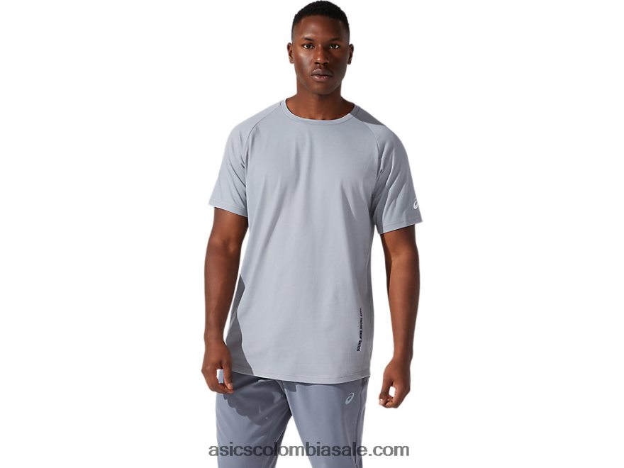 hombres Asics top de manga corta de entrenamiento smsb yeso 20X82N1991