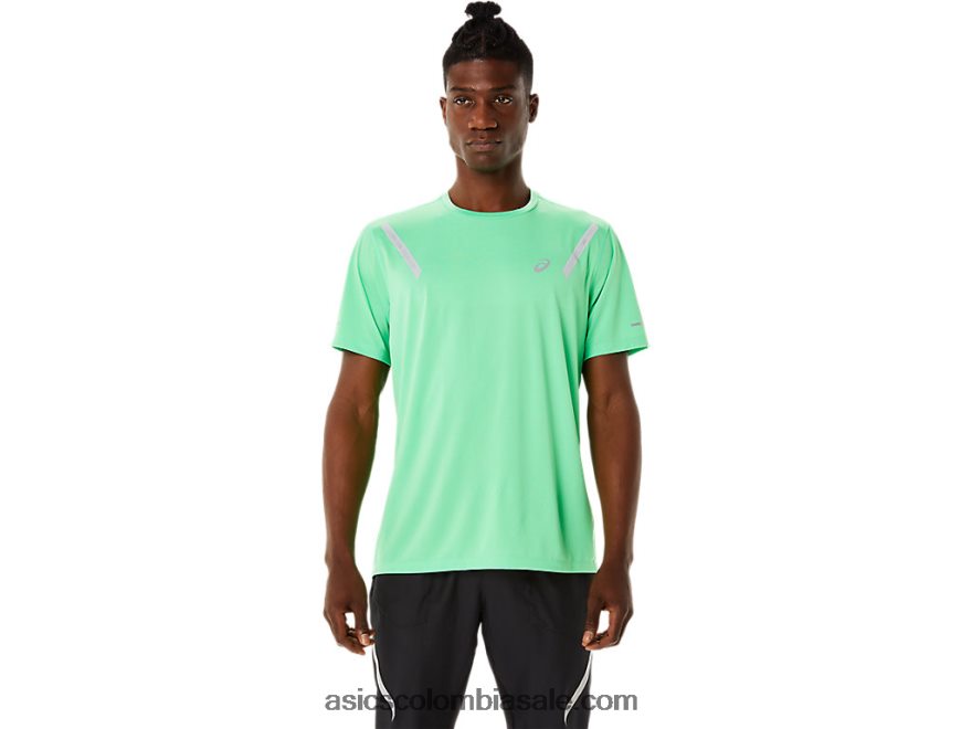 hombres Asics top de manga corta lite-show nueva hoja 20X82N859
