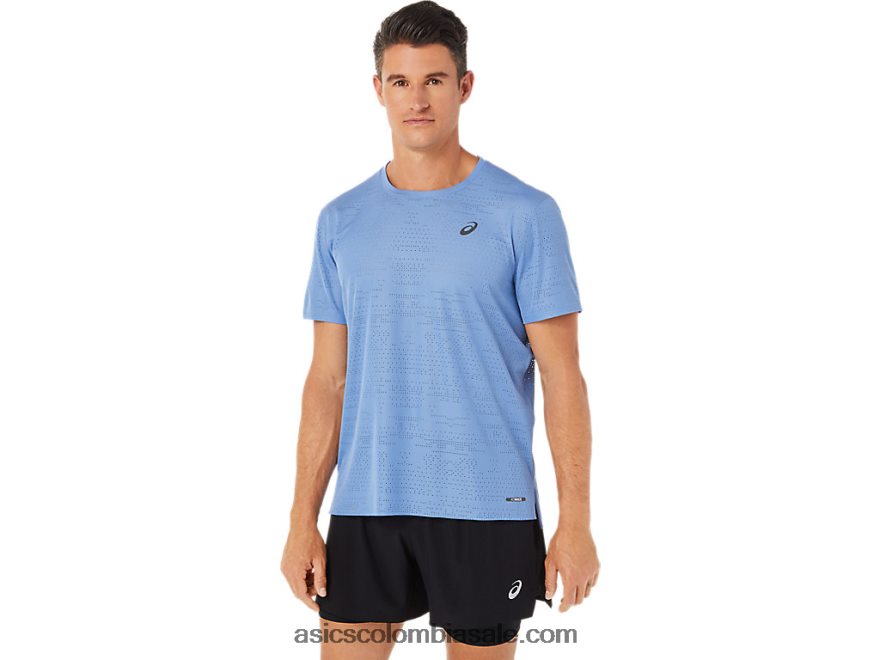 hombres Asics ventilar actibreeze camiseta de manga corta armonía azul 20X82N1325