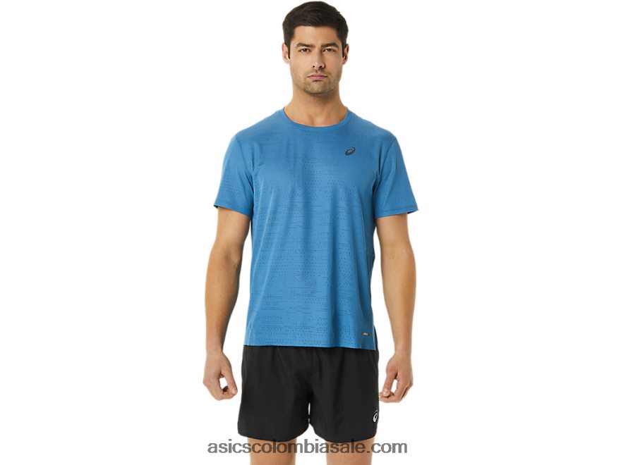 hombres Asics ventilar actibreeze camiseta de manga corta azur 20X82N1115
