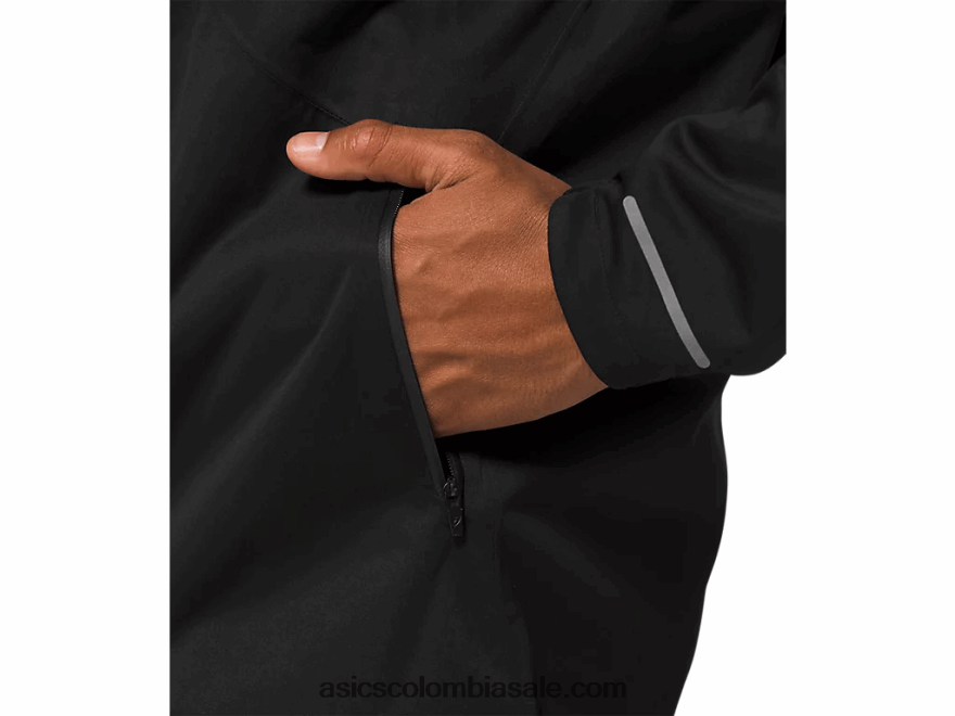hombres Asics acelerar la chaqueta rendimiento negro 20X82N2098