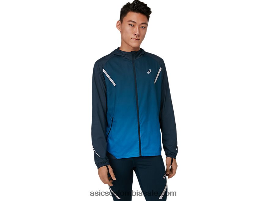 hombres Asics chamarra ligera azul francés/azul eléctrico 20X82N1673