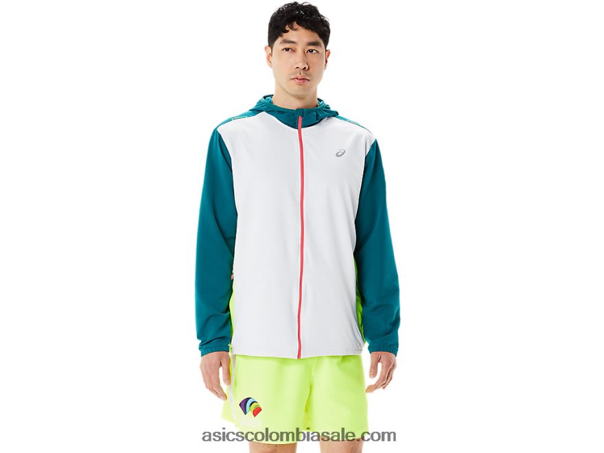 hombres Asics chaqueta confeccionada color block wch multi 20X82N1279